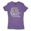 Inni Naan Pora Paadha, Singha Paadhai Women's T-Shirt in Solid Purple Rush Color