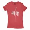 Hukum Women's T-Shirt in Solid Red Color