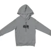 Hukum (Black) Unisex Youth Hoodie in Sport Grey Color
