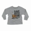 Save Water Drink Quarter Youth Unisex Sweatshirt in Sport Grey Color