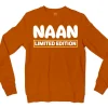 Naan Limited Edition Men/Unisex Long Sleeve T-Shirt in Texas Orange Color