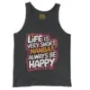 Life Is Very Short Nanba Men/Unisex Tank Top in Black Color