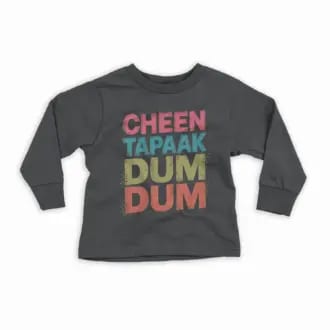 Cheen Tapaak Dum Dum Youth Unisex Sweatshirt in Black Color