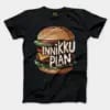 Innikki Plan - Burger Men/Unisex T-Shirt in Black Color