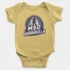 Dhoni – Perra Kettale Summa Adhirudhilla Short Sleeve Baby Onesie in Butter Color