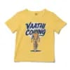 Vaathi Coming Unisex Toddler T-Shirt in Butter Color