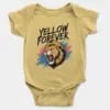 Yellow Fever Short Sleeve Baby Onesie in Butter Color