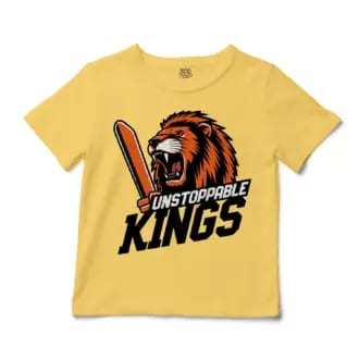Unstoppable Kings Unisex Toddler T-Shirt in Butter Color