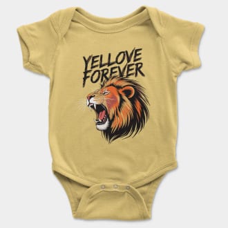 Yellove Fever Short Sleeve Baby Onesie in Butter Color