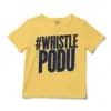 #Whistle Podu Unisex Toddler T-Shirt in Butter Color
