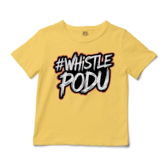 #Whistle Podu Unisex Toddler T-Shirt in Butter Color