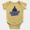 Finisher Mode Short Sleeve Baby Onesie in Butter Color