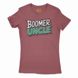 Boomer Uncle Women's T-Shirt in Cardinal Color