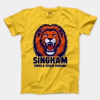 Singham Singla Dham Varum Men/Unisex T-Shirt in Daisy Color