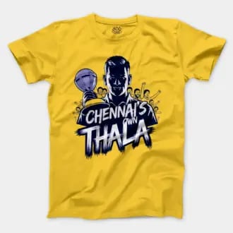 Chennais Own Thala Men/Unisex T-Shirt in Daisy Color