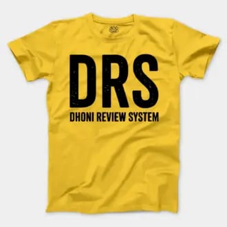 Drs - Dhoni Review System Men/Unisex T-Shirt in Daisy Color