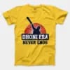 Dhoni Era Never Ends Men/Unisex T-Shirt in Daisy Color