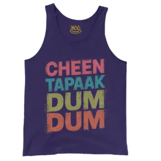Cheen Tapaak Dum Dum Men/Unisex Tank Top in Grape Color