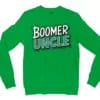 Boomer Uncle Men/Unisex Long Sleeve Sweatshirt in Irish Green Color