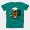 Inniki Plan - Beer Men/Unisex T-Shirt in Jade Dome Color