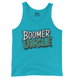 Boomer Uncle Men/Unisex Tank Top in Lagoon Color
