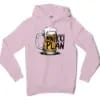 Inniki Plan - Beer Men/Unisex Hoodie in Light Pink Color