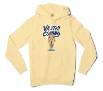 Vaathi Coming Men/Unisex Hoodie in Light Yellow Color