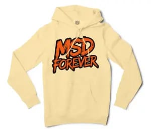 Msd Forever Men/Unisex Hoodie in Light Yellow Color