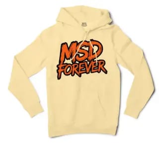 Msd Forever Men/Unisex Hoodie in Light Yellow Color