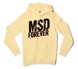 Msd Forever Men/Unisex Hoodie in Light Yellow Color