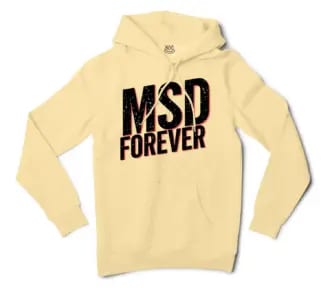 Msd Forever Men/Unisex Hoodie in Light Yellow Color