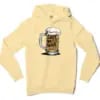 Save Water And Have Sarakku Men/Unisex Hoodie in Light Yellow Color