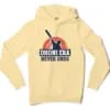 Dhoni Era Never Ends Men/Unisex Hoodie in Light Yellow Color
