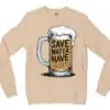 Save Water And Have Sarakku Men/Unisex Long Sleeve T-Shirt in Natural Color