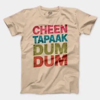 Cheen Tapaak Dum Dum Men/Unisex T-Shirt in Natural Color