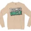 Boomer Uncle Men/Unisex Long Sleeve T-Shirt in Natural Color
