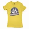 Dhoni – Perra Kettale Summa Adhirudhilla Women's T-Shirt in Solid Vibrant Yellow Color