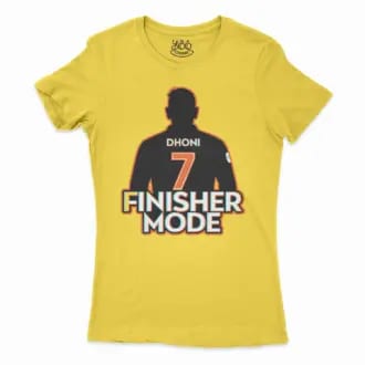 Msd - Finisher Mode Women's T-Shirt in Solid Vibrant Yellow Color