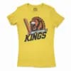 Unstoppable Kings Women's T-Shirt in Solid Vibrant Yellow Color