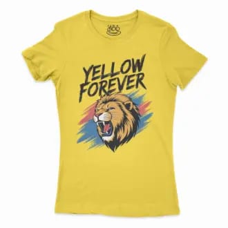 Yellow Fever Women's T-Shirt in Solid Vibrant Yellow Color