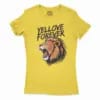 Yellove Fever Women's T-Shirt in Solid Vibrant Yellow Color