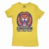 Singham Singla Dham Varum Women's T-Shirt in Solid Vibrant Yellow Color