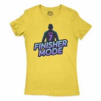 Finisher Mode Women's T-Shirt in Solid Vibrant Yellow Color