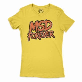 Msd Forever Women's T-Shirt in Solid Vibrant Yellow Color