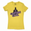 Captain Cool Women's T-Shirt in Solid Vibrant Yellow Color