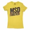 Msd Forever Women's T-Shirt in Solid Vibrant Yellow Color
