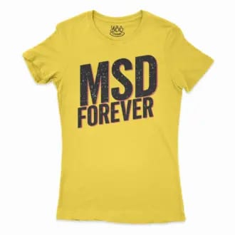 Msd Forever Women's T-Shirt in Solid Vibrant Yellow Color