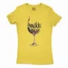 Innikki Plan - Wine Women's T-Shirt in Solid Vibrant Yellow Color