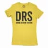 Drs - Dhoni Review System Women's T-Shirt in Solid Vibrant Yellow Color