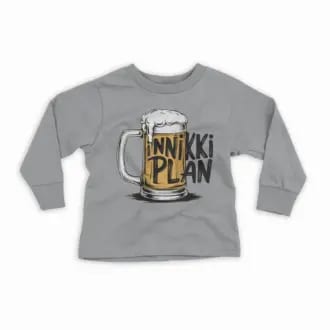 Inniki Plan - Beer Youth Unisex Sweatshirt in Sport Grey Color